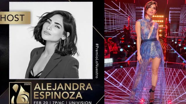 Alejandra Espinoza será una de las conductoras de los Premios Lo Nuestro 2020. Foto. Instagram