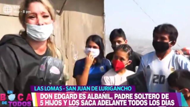 Sofía Franco llora en En boca de todos al ayudar a padre soltero con sus cinco hijos