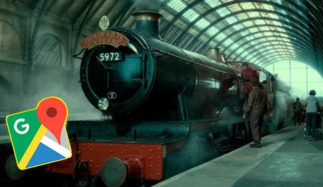 Desliza las imágenes para ver cómo luce realmente el tren que inspiró al famoso expreso de Hogwarts que aparece en Harry Potter. Foto: Captura de Google Maps