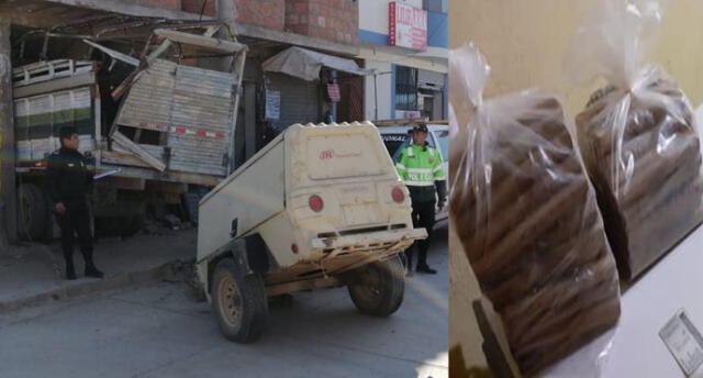 Camión que iba con dinamita a bordo impactó contra vivienda.