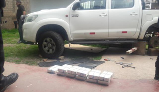 Cusco: Incautan 21 kilos de droga camuflada en chasis de camioneta [VIDEO]