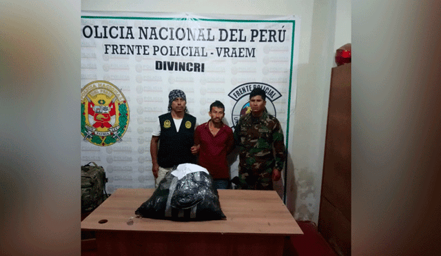 Vraem: capturan a motociclista que trasladaba droga en Ayacucho [FOTOS]
