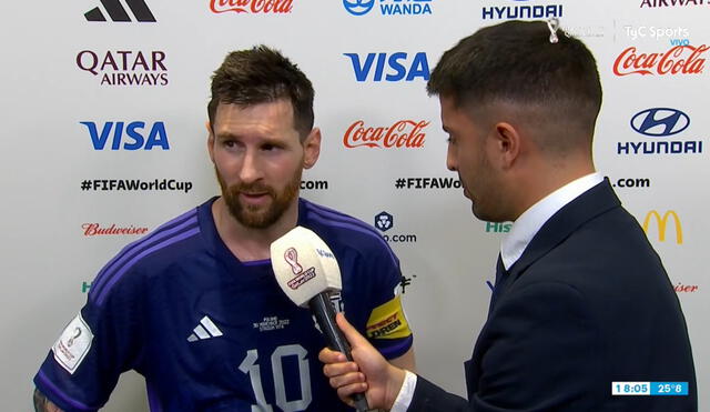 Lionel Messi se refirió a su penal fallado en el Argentina vs. Polonia. Foto: TyC Sports