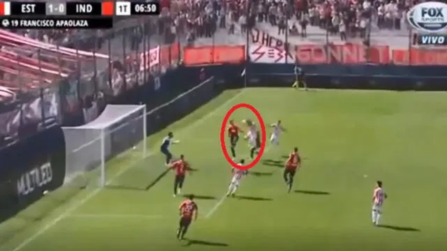 Estudiantes vs Independiente: gol de Apaolaza para el 1-0 [VIDEO]
