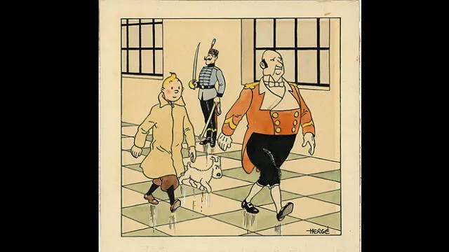 Dibujo original de ‘Las aventuras de Tintín’, vendido en medio millón