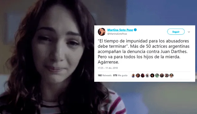 Famosas respaldan a Thelma Fardín tras denuncia contra Juan Darthés [VIDEO]