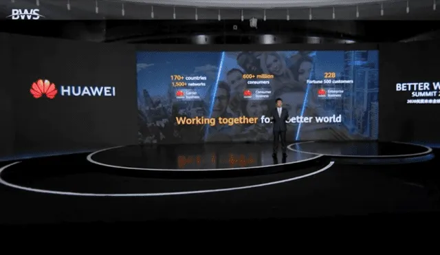 Durante el Huawei Better World Summit 2020 se resaltó cómo el potencial de la tecnología 5G impulsará el éxito comercial. | Foto: Captura LR