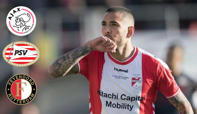 Sergio Peña reveló que varios clubes de la Eredivisie se han puesto en contacto con él. Foto: AFP.