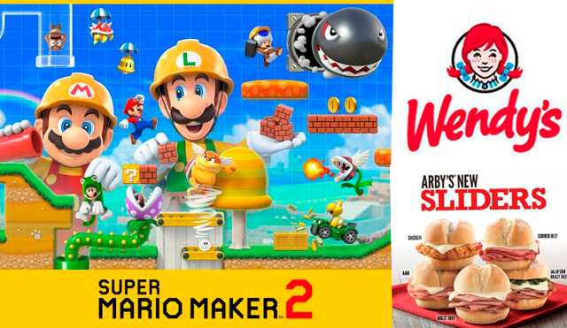 Al parecer, Super Mario Maker 2 se ha convertido en una auténtica red social y algunas marcas de cómida rápida están creando niveles para generar presencia.