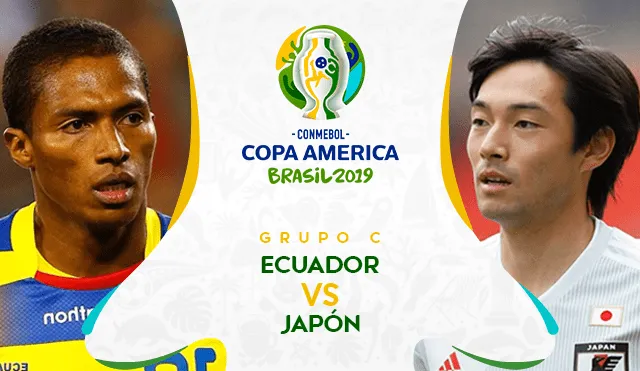 Ecuador vs. Japón en la tercera fecha de la Copa América 2019.