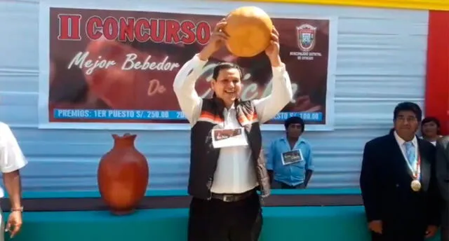 Catacaos realizó concurso "El Mejor Bebedor de Chicha” [VIDEO]