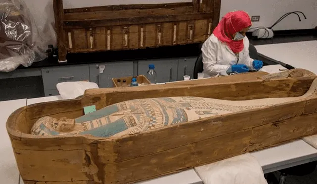 Conoce los detalles de la primera restauración al sarcófago de Tutankamón [FOTOS]