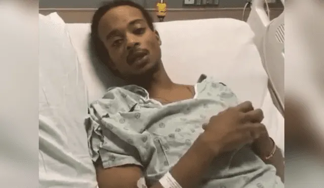 El joven afroamericano no habló sobre el policía que disparó siete veces contra él. Foto: captura/redes sociales