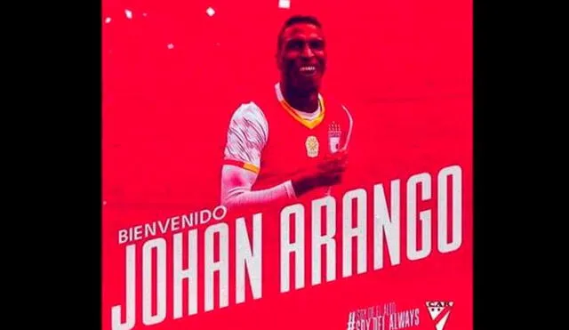 Johan Arango fue presentado en Always Ready y Oldemo pero firmó por Binacional.