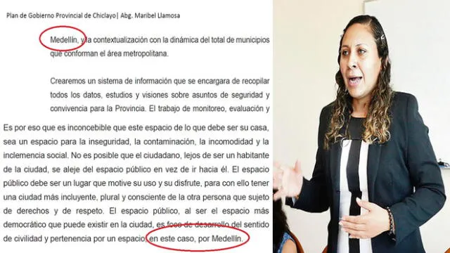 Candidata Maribel Llamosa habría plagiado plan de gobierno de alcalde de Medellín