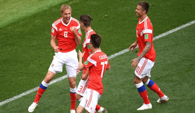 Rusia vs Arabia Saudí: Gazinski marcó el primer gol del Mundial Rusia 2018