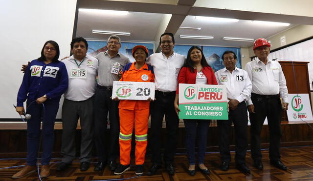 Elecciones 2020: Juntos por el Perú firma compromiso por derechos laborales