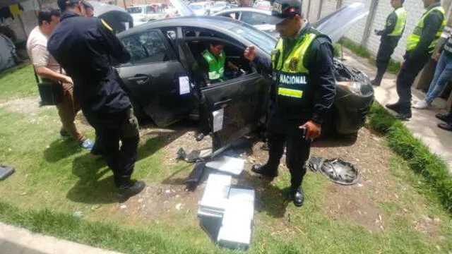 Andahuaylas: Policía de carreteras incautan más de 75 kilos de cocaína en auto