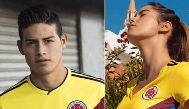 Camiseta de Colombia para el Mundial: James Rodríguez y Paulina Vega presentan uniforme