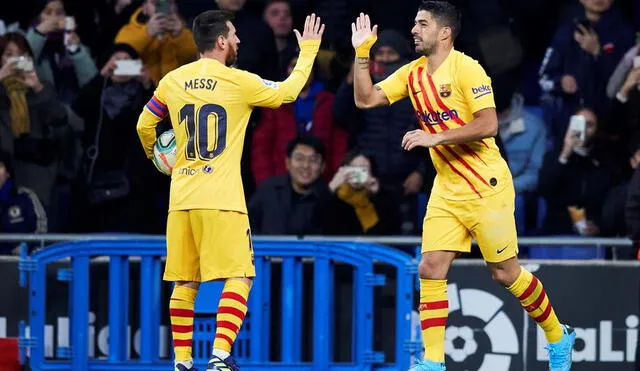Luis Suárez convirtió su primer gol del 2020 con el Barcelona. Foto: EFE.