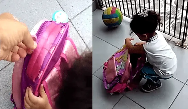 Facebook: Descubre ‘intruso’ en la mochila de su hija y miles quieren uno igual [VIDEO] 