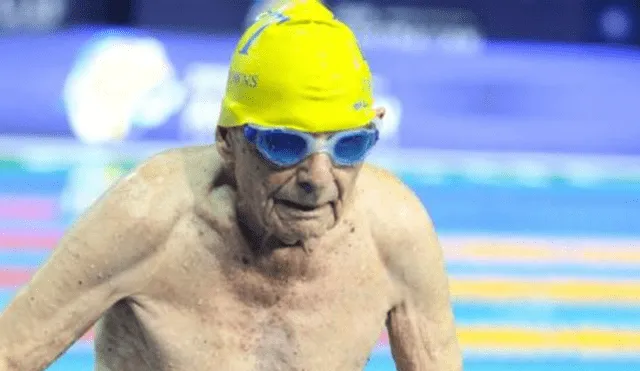 George Corones, el nadador que rompió un record mundial a los 99 años [VIDEO]