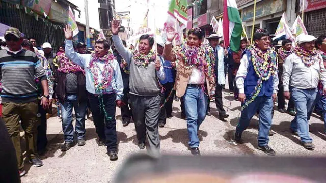 Precandidatos  de "Mi Región" hacen campaña en Juliaca