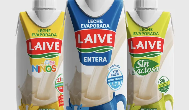 Laive lanza nuevo portafolio de leche evaporada a base de 100% de leche de vaca