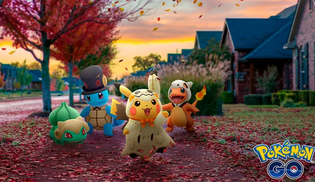 Halloween 2019 trae disfraces de Mimikyu, Cubone, Yamask y Shedinja para Pikachu, Charmander, Squirtle y Bulbasaur