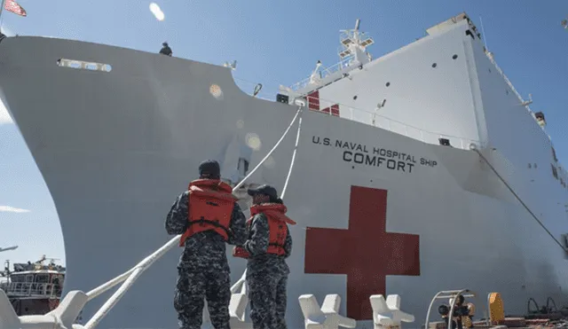 Zarpa buque-hospital hacia el Caribe para rescatar a refugiados venezolanos