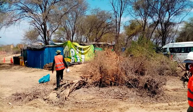 Denuncian presunto daño ambiental en terrenos de comunidad campesina de Olmos. (Foto: Policía Nacional)