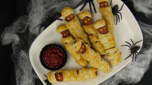 Halloween: receta de momias de hot dog