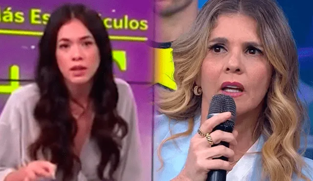 Jazmín Pinedo recomendó a Johanna San Miguel tomar acciones legales ante su caso de acoso. Foto: composición/captura América TV