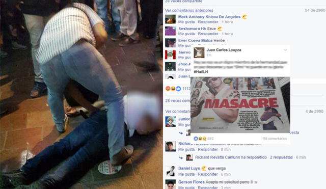 Las reacciones en Facebook que se burlan y celebran la masacre de Independencia