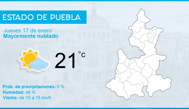 El clima en México hoy, 17 de enero de 2019, de acuerdo al pronóstico del tiempo