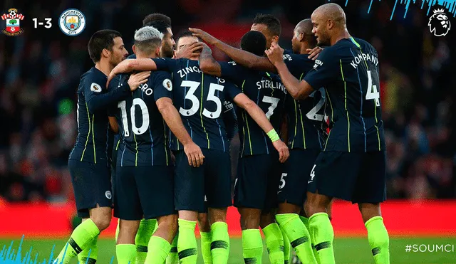 Manchester City volvió a la victoria en la Premier League, venció 3-1 a Southampton