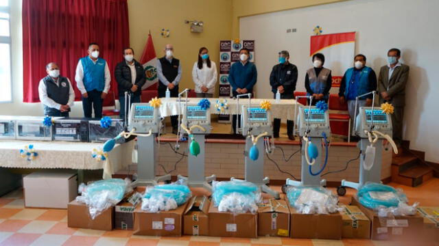 Donan ventiladores a Hospital de Cajamarca