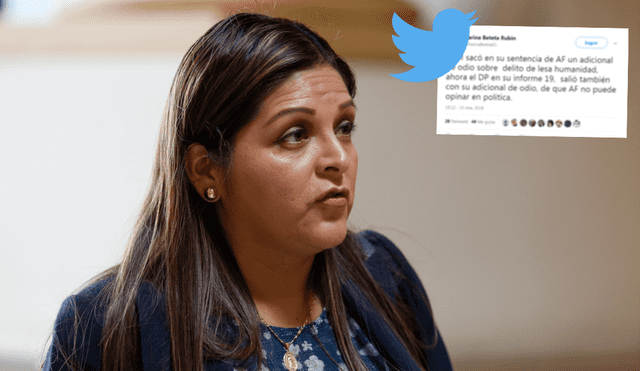 Twitter: acusan a Karina Beteta de escribir “grosería” por peculiar publicación