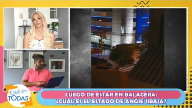 Sheyla Rojas y Choca Mandros. Fuente: América televisión