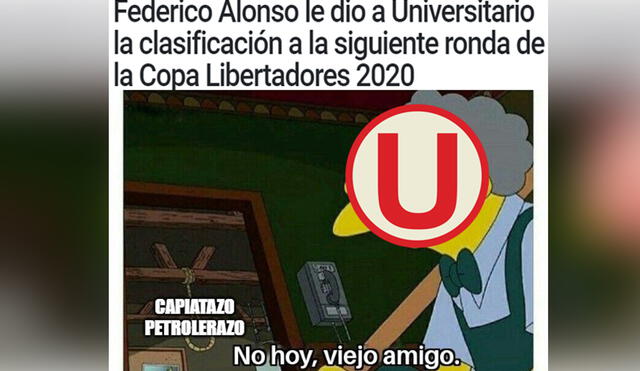Divertidos memes por el triunfo de Universitario ante Carabobo en la Copa Libertadores 2020. Foto: Facebook