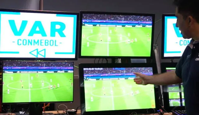La Conmebol ya instaló el sistema del VAR en el Estadio Nacional para el juego de Perú vs Brasil. Foto: Conmebol