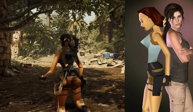 Shadow of the Tomb Raider: Lara Croft de PS1 aparece en videojuego en forma de tributo [VIDEO]