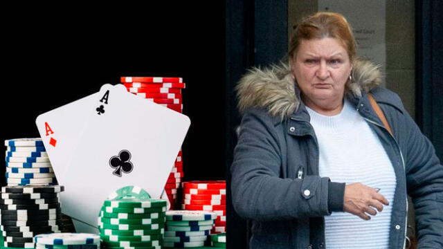 Mujer con el póker