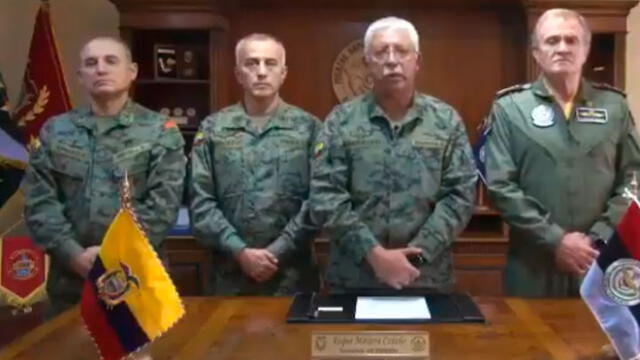 Comando de las Fuerzas Armadas de Ecuador. Foto: captura de video.