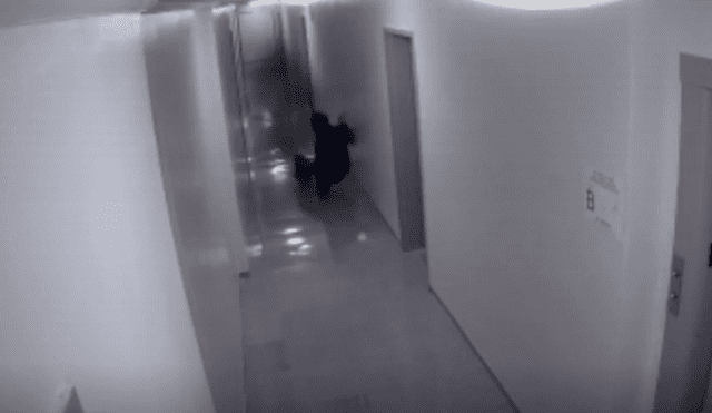 YouTube viral: cámaras de edificio captan a presunto 'fantasma boxedor' golpeando a inquilino [VIDEO]