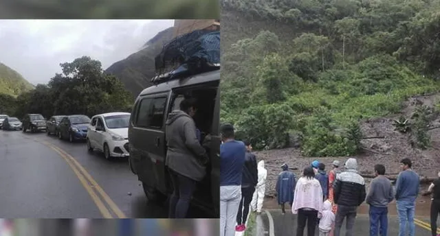 Los deslizamientos de tierra y lodo bloquearon un tramo de la carretera Cusco – Quillabamba