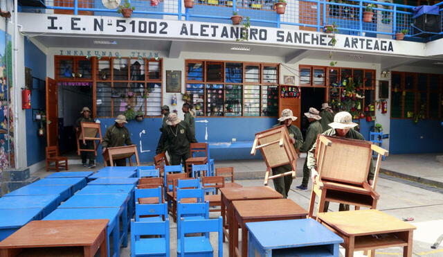 Fuerzas Armadas mejoran colegios públicos de Lima y provincias