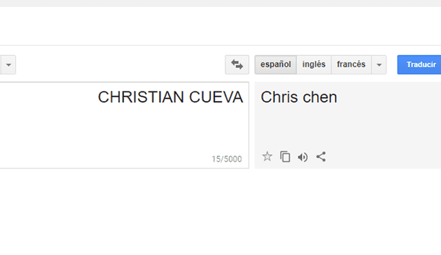 Google Translate: Buscó 'Christian Cueva' y el traductor le arrojó extraño resultado [VIDEO] 