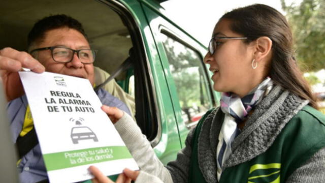 San Isidro: Inician campaña para que vehículos reduzcan contaminación sonora