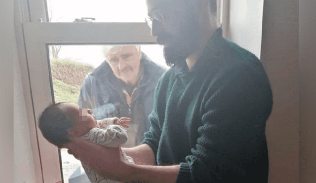 El emotivo encuentro entre el abuelo y su nieto nacido en tiempos de coronavirus emocionó a miles. (Foto: Twitter)